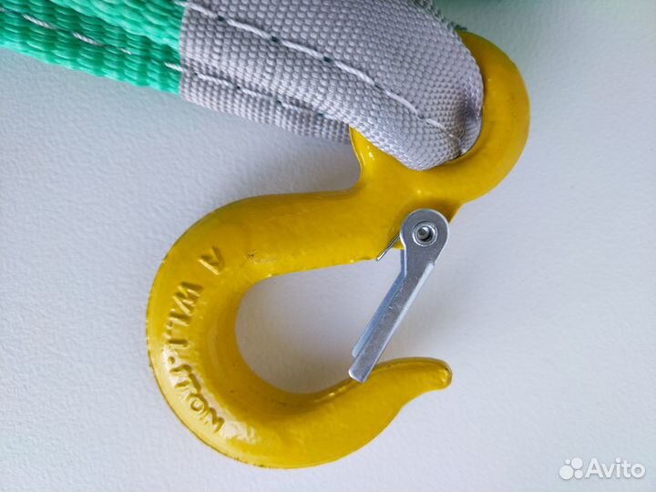 Трос буксировочный ленточный с крюками 7т 5м