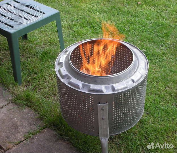 Мангал.Барбекю.Очаг(это барабан из нержавейки)