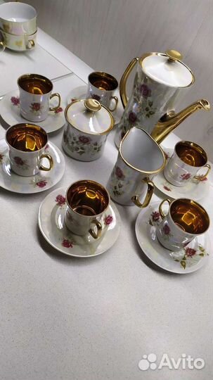 Сервиз, кофейный, фарфор.Польша, годов 60-70