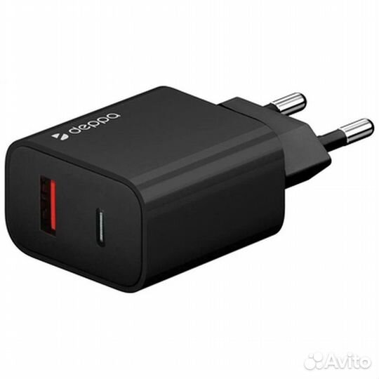 Сетевое зарядное устройство Deppa USB-C + USB-A 33