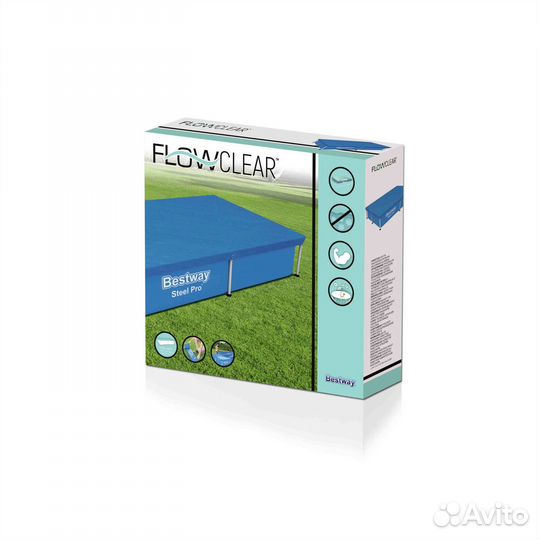 Тент для каркасного бассейна 224х154 см