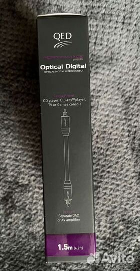 Кабель QED Performance Optical Graphite 1.5m