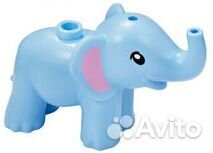 Деталь Lego 67153pb01 Bright Light Blue U