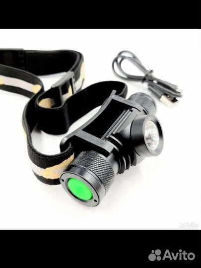 Налобный фонарь + акб 3400mAh