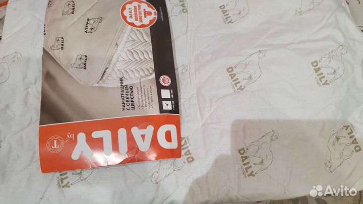 Наматрасник с овечьей шерстью 1400 на2000 новый