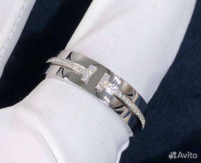 Золотое кольцо Тиффани 6.4гр 0.3ct