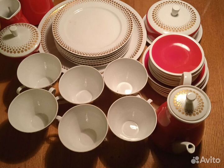 Сервиз столовый гдр freiberger porzellan