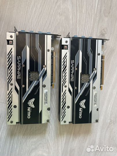 Видеокарта Sapphire rx480 Nitro+ 8gb два биоса