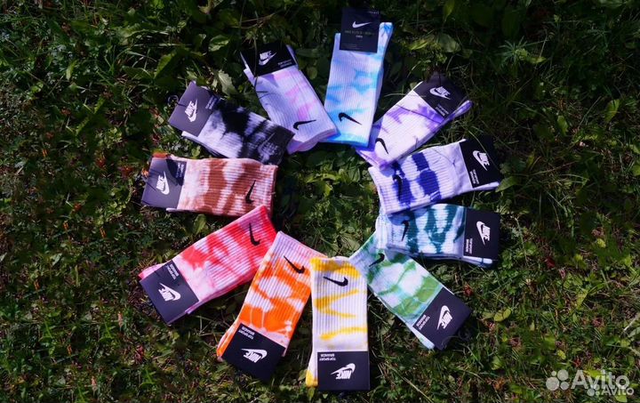 Носки nike тай дай