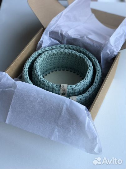 Набор корзинок органайзеров интерьерных