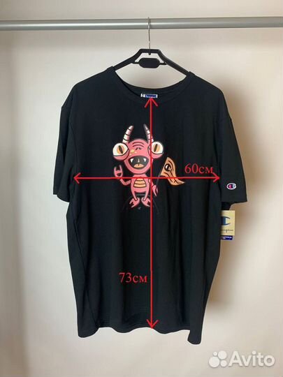 Новая футболка Champion оригинал оверсайз