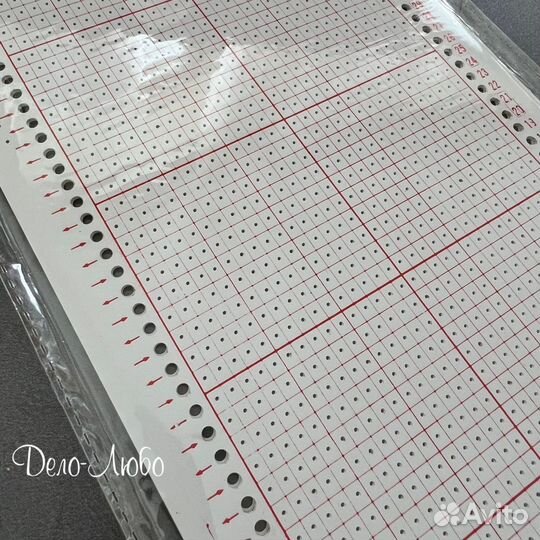 Перфокарты для вязальных машин 7 кл silver reed