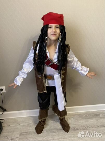 Прокат Костюм пирата капитан джек воробей