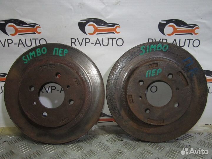 Диск тормозной передний Hafei Simbo 1.3 2006-2008