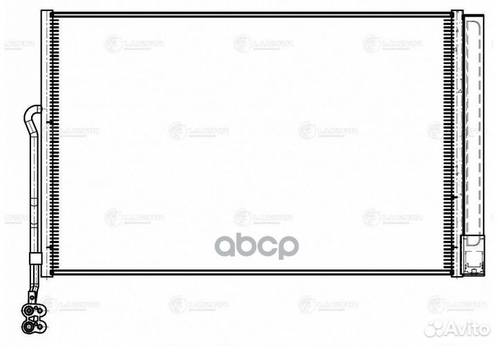 Радиатор кондиционера lrac1858 luzar