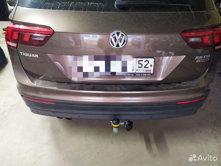 Фаркоп на Volkswagen Tiguan с оцинкованным шаром