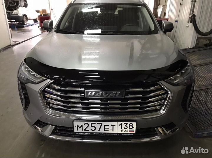 Дефлектор капота (Classic полупрозрачный ) Haval Jolion