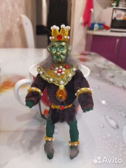 Ватная игрушка водяной