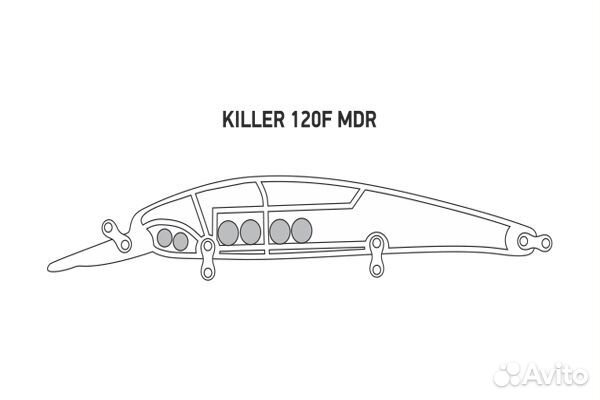 Воблер LureMax killer 120F MDR-047 17,5г