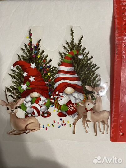 Термонаклейки на одежду новогодние