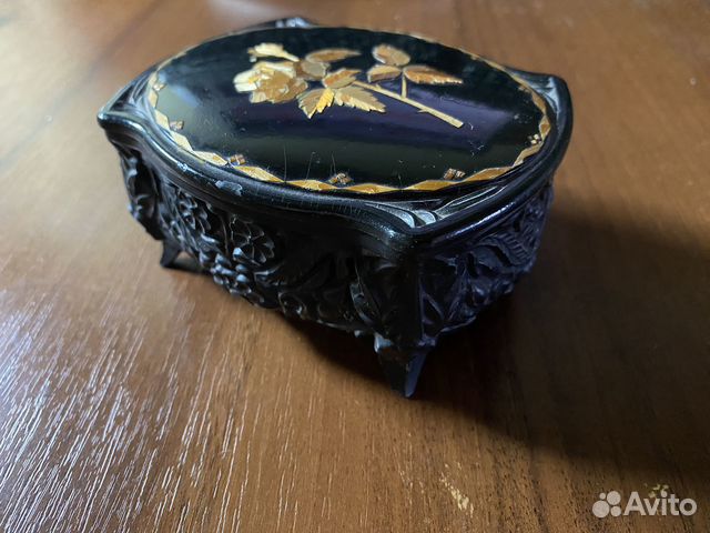 Шкатулка СССР пластик, инкрустация