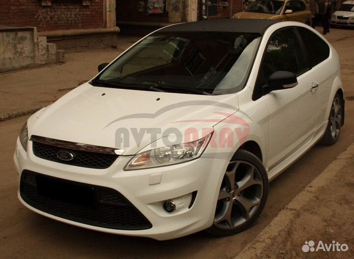 Реснички на фары для Ford Focus 2 (Рестайлинг)