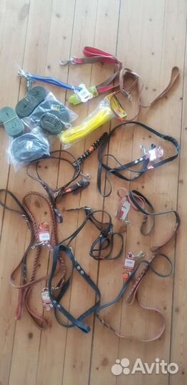 Ошейники, поводки, шлейки