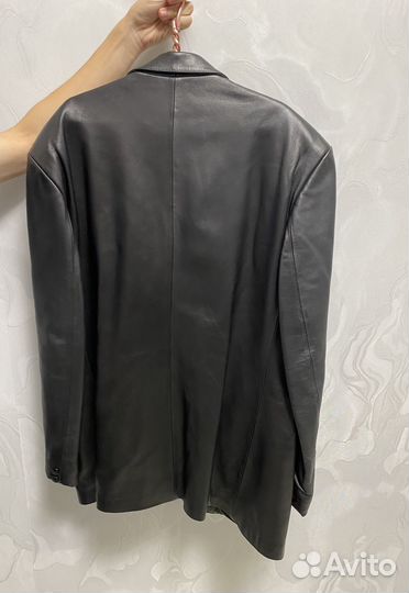 Кожаный пиджак мужской