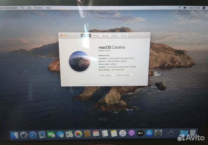 Ноутбук Apple MacBook Pro 15,2 with Touch Bar 2019