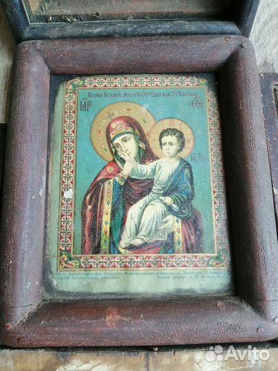 Иконы литографии старинные
