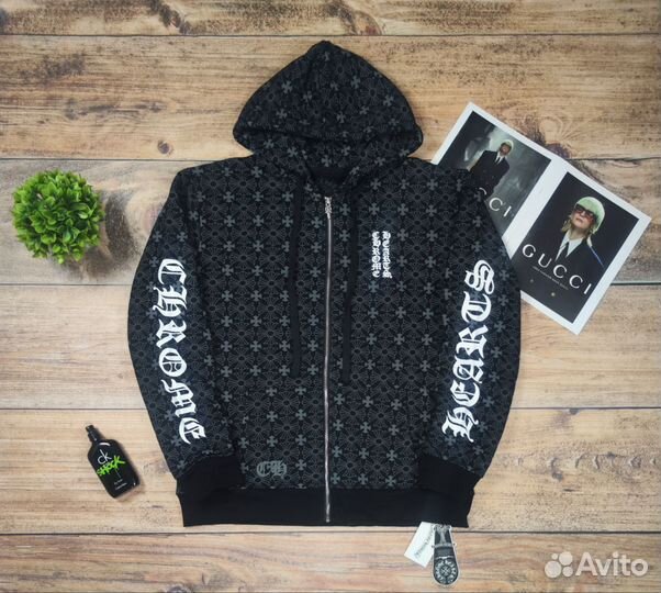 Зип худи chrome hearts