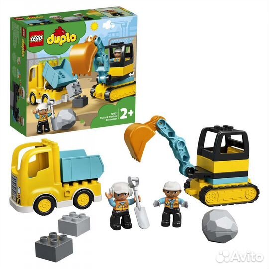 Конструктор lego duplo 10931 Грузовик и экскаватор