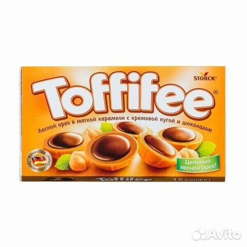 Конфеты Toffifee Лесной орех белый