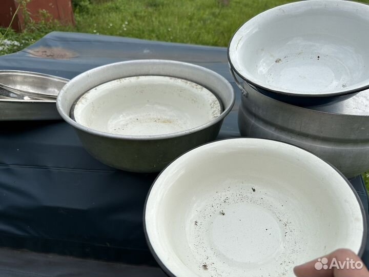 Таз алюминиевый, кастрюля большая