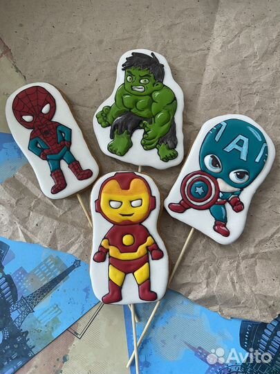 Пряники топеры на торт