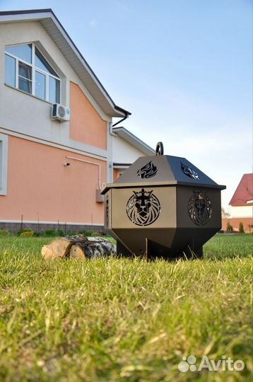 Чаша костровая с крышкой