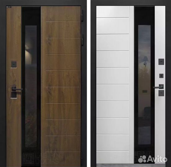 Дверь входная с терморазрывом и стеклопакетом