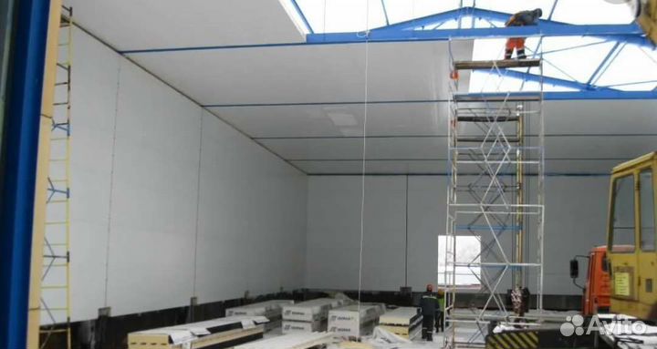 Монтаж сэндвич панелей