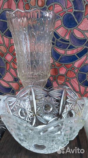 Ваза хрустальная СССР