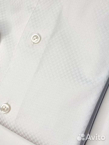 Белая фактурная нарядная рубашка Eton объявление продам