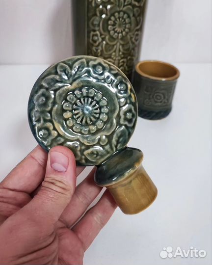 Штоф с рюмками, керамика, СССР