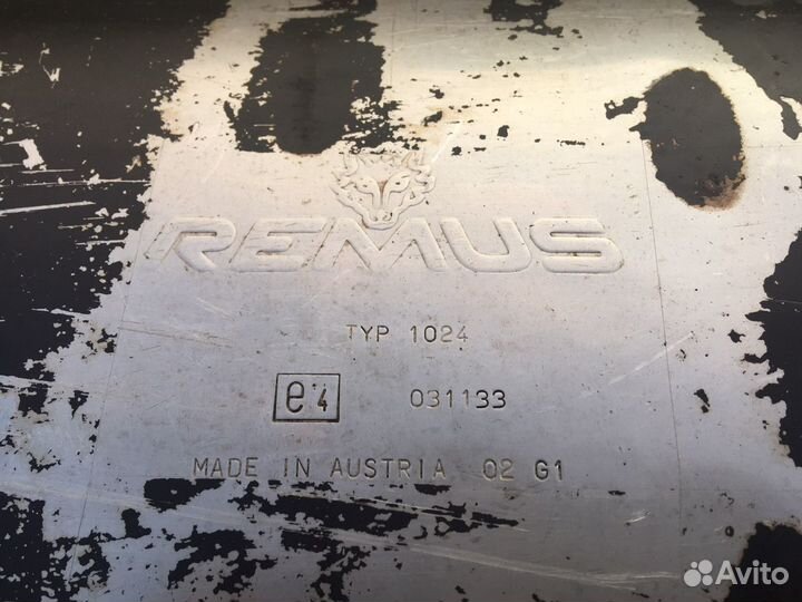 Глушитель remus для W203