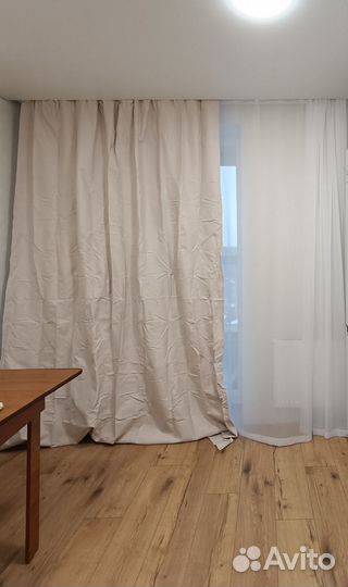 Штора блэкаут Inspire Aimy 200x280см серо-бежевая