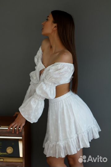 Костюм двойка летний с юбкой