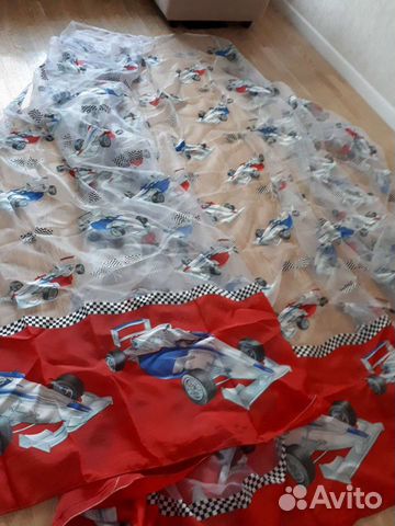 Отрез органзы 6м. На занавески в детскую