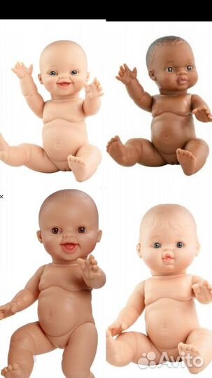 Куклы пупсы испанские Горди. Паола Рейна, 34см