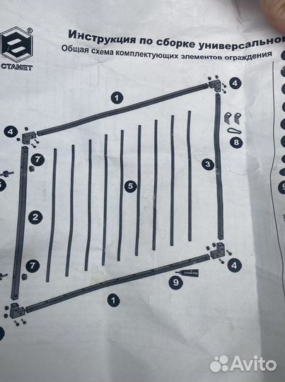 Защитный барьер для лестницы