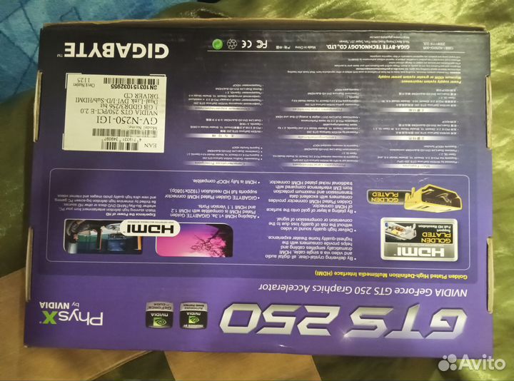 Видеокарта gts 250