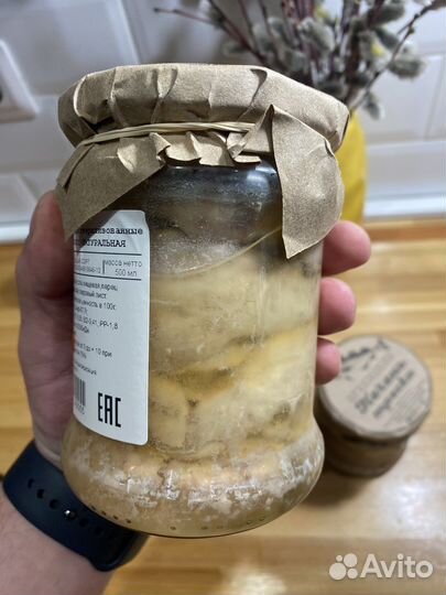 Печень трески в стекле