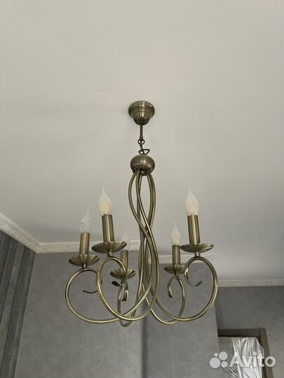 Люстра подвесная потолочная бу